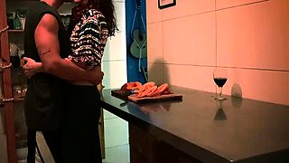 Sex in the kitchen - Brazilian with the perfect ass