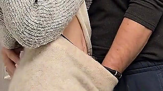 Petite Student Moans in Toilet