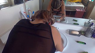 Hot cumming after POV big cock sucking