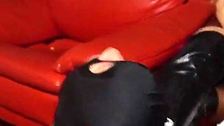 Three Hot MILF's Sharing a Birthdaycake with Two Slaves