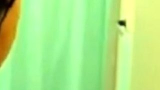 Natural Amateur Strips and Plays with Dildo on Webcam