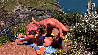 The Tanned Pussies and the Hot Outdoor Sex