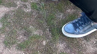The Anal Granny Outdoors!