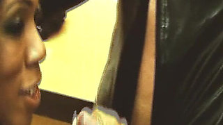 Sexual Group Scene-1_bdsm Trio with Busty Blonde and Brunette Share a Cumshot