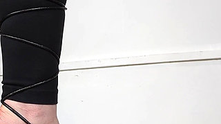 (663) Shoe Collection: Lace up Black Wedge Sandals - Dame Olga