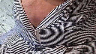 Naughty Nurse Julie - Bra Reveal & Teasing Huge Tits - 002-s-v-3-nurse-boobs