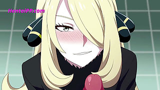 Cynthia's Victory Lap: A Champion's Humiliation - Blowjob Time - ( Hentai Parody )