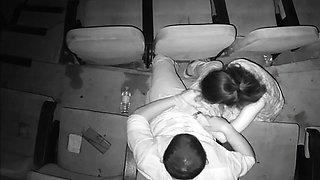 Horny College Lovers Romance In Theatre