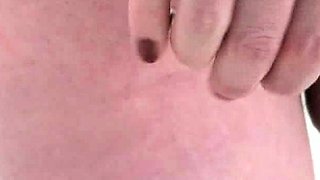 Shemale tranny enjoying solo masturbation