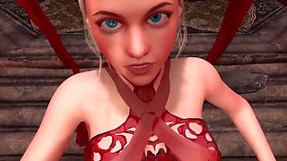 Giant Empress Dominates Guy with Huge Cock Blowjob (POV)