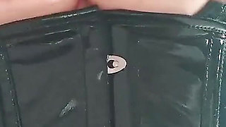 Latex Rubber Selfie Video with Facesitting Desires. Fetish Model and Mistress.