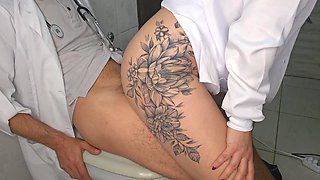 Slutty Nurse Catches Doctor in Hospital Bathroom and Sex Spanking Is Emergency!