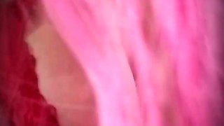 Blonde solo jerking off