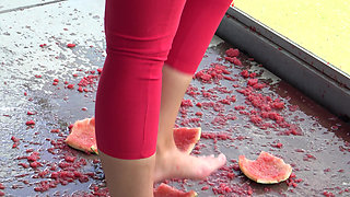 Watermelon feeding!