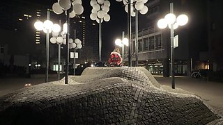 Sissy Outside railing bone in fresh sundress