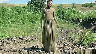 Mud Bath Long Dress Girl Formalwam
