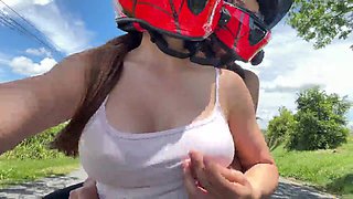 I pick up my daughter-in-law after school