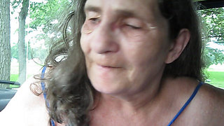 got to mouth fuck my pimp husbands cock in the truck woo i got alot of over flow in my mouth full of cum