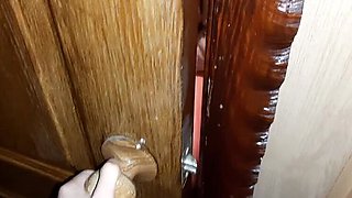 Stepmom Moans Loud in Toilet - I Watch Her Masturbate & Orgasm POV