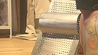 Handing Out Face Slaps to a Slave Who Cant See Them Coming