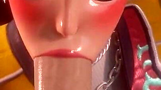 [kpop Demon Hunters] Rumi Sloppy Blowjob 3D Animation