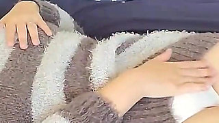 Married Woman Masturbating on the Bed