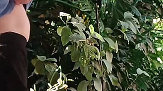 Having Fun in the Garden Blond Suking Cock