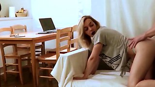 creampie Horny Young Step Sister Fucked whereas her Mom can