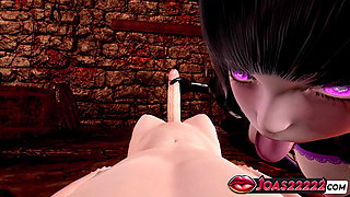 Domination Succubus with Big Tits - Handjob Including Nipple Licking, Domination Pussyjob for Big Dick Teasing And Footjob