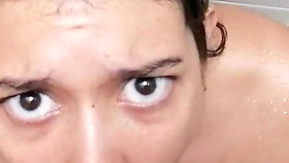 Swallowing All His Load Im the Shower
