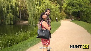 Hunt4k. hunter found a teenie and Tight Pussy in the park and fucked her harshly later
