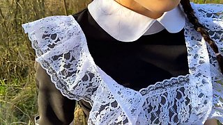 she came with me after school and I fucked her in the woods