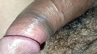 The penis is absolutely hard like a lollipop