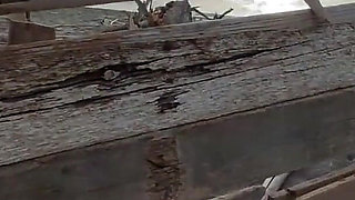 Girlfriend Handjob My Cock on the Nude Beach in Front of Many Strangers - Misscreamy