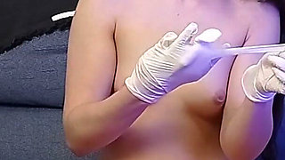 Fetish Latex Gloves Spanking Ass