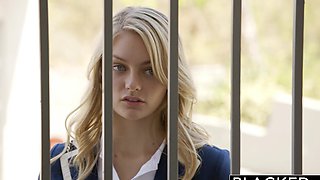 Two hot blondies Alli Rae and Jason Brown in action