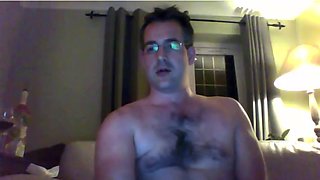 Married step dad flashes his oiled up dick