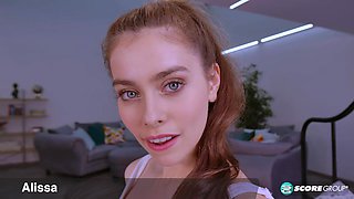 Long-legged bisexual beauty tells us about getting her shaved pussy licked and then shows us how she uses a vibrating wand.