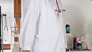 Silicone Pornstar Anita Blanche Stripped Naked and Examined