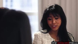 Lesbian Threesome Therapy - Ember Snow, Milana Ricci & Remy Rune Seduce Each Other