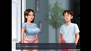 Stepmom and Stepsister Gets My Huge Dick as They Love It