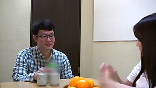 Mischief Under the Table - Can't Hold Back Any More with Cute Stepsister - Creampie