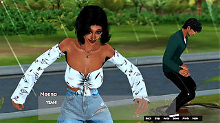 Indian Stepsister Sucking and Giving Deepthroat Blowjob to a Black Huge Cock