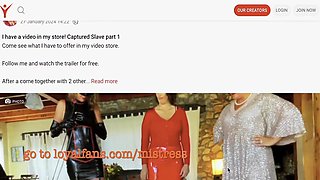 Dominatrix Mistress April - Rosies Welcome Back Punishment