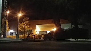 Public sex in the night time shadows!