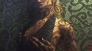 Erotic solo masturbation clip with a radiant blonde