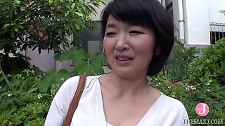 50-Year-Old Bursting Tits Married Woman, Mitsuko, Has a Young Man's Nakadashi Make Her Mature Cunt Fire Up and She Screams and Comes! - Intro
