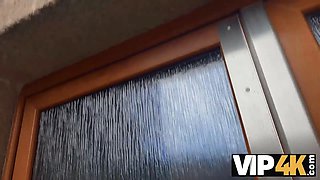 Vip4k. he wasn't providing her Huge Tits any delight, so she decided to pound a stranger right in front of him