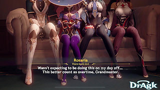 Genshin Impact Compilation February Hutao Arlecchino X Signora Motel Meeting Orgy