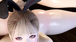 3D Huge Boobs Asian Dancer Naked Her Huge Ass Got Fucked by Big Dildo
